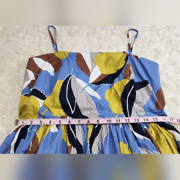 Boden Blue and Yellow Floral Dress - Picture 10 of 13